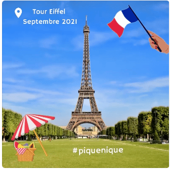 Pique-nique avec nos Au pairs étrangères au pied de la tour Eiffel - Paris