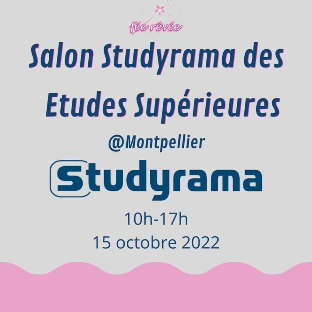 Nous avons participé au salon Studyrama des Etudes Supérieures à Montpellier le 15 octobre 2022 !